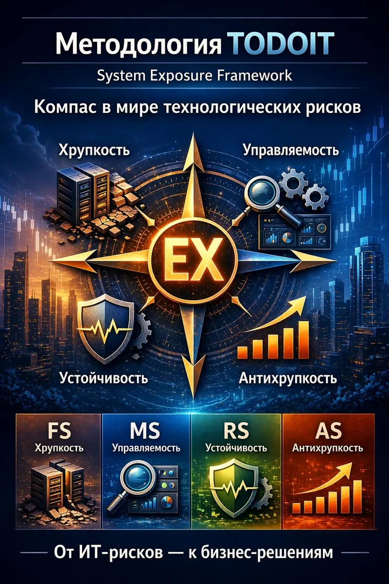 Методология TODOIT: System Exposure Framework — компас в мире технологических рисков (FS, MS, RS, AS)